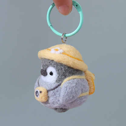 Penguin charm felting kit